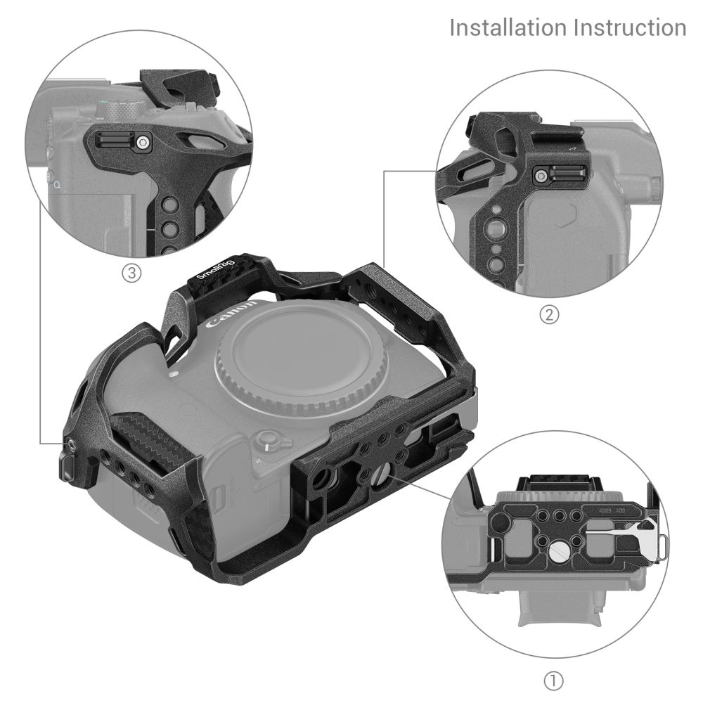 SmallRig “Black Mamba” kavez za Canon EOS R7 4003 - 5